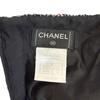 Chanel P26002V16324 Długość do kolan spódnica tweedowa z guzikiem z logo COCO czarny tweed Używana