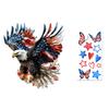 Yousheng Patriotic Window Cling American Flag Star Eagle Window Decals PVC Static Stickers for Independence Day Memorial Day 4th of July Home Office