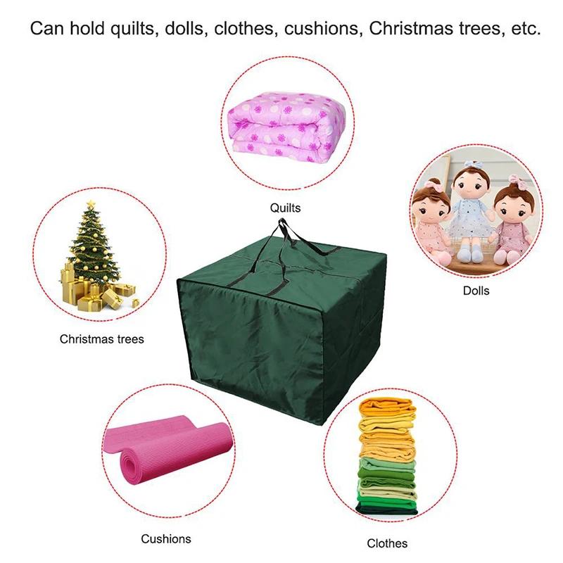 Bolsa de almacenamiento para cojines de exterior impermeable Oxford 210D con cremallera, funda para cojines de patio para organización del hogar, almacenamiento de muebles de exterior