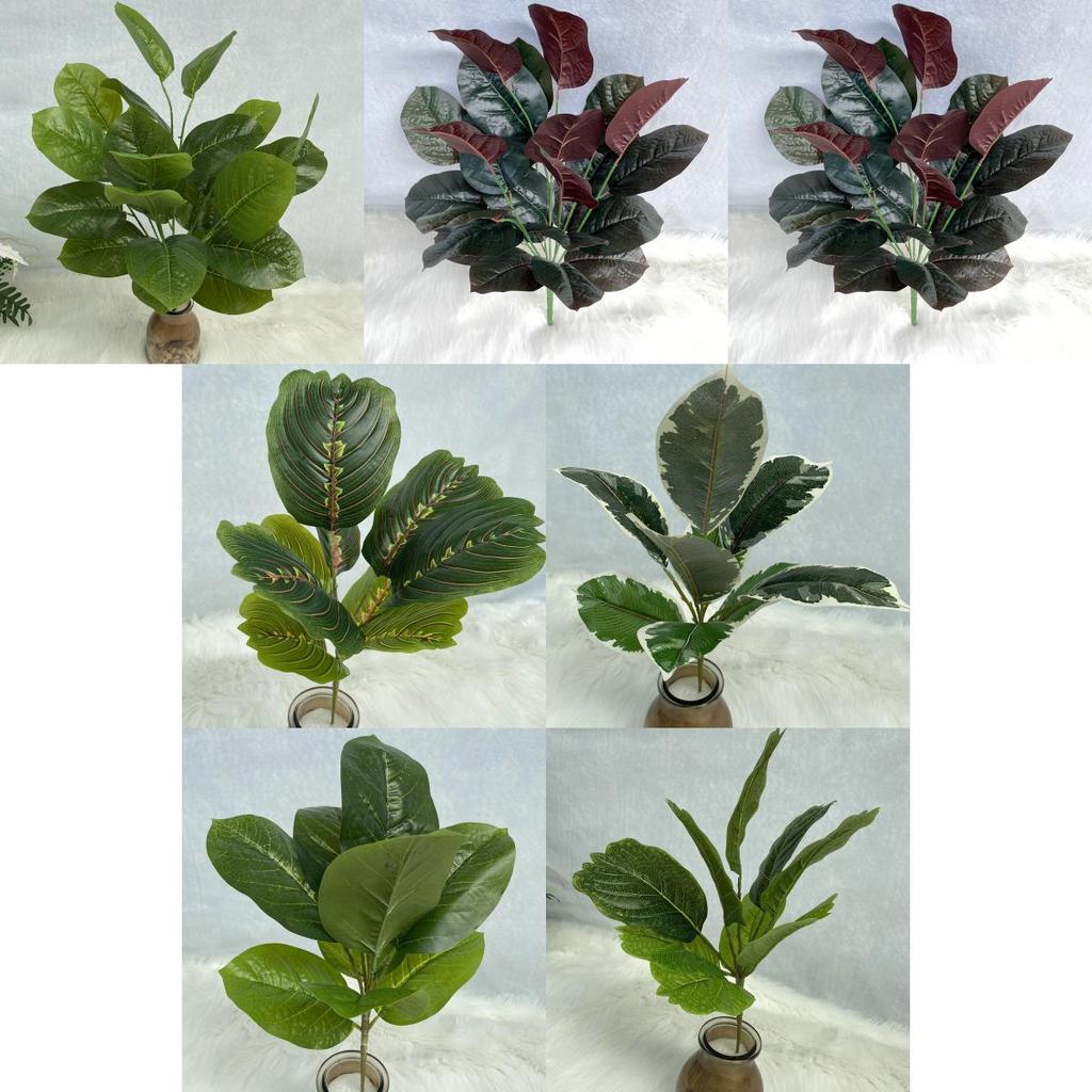 Imitation Green Tree With 26 Leaves For Interior Decoration And Photography Use