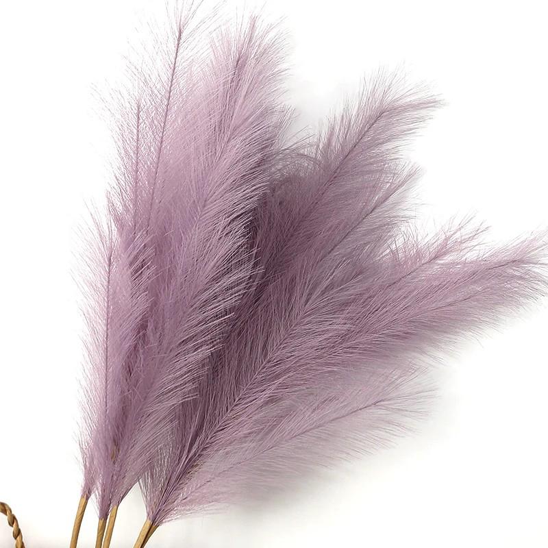 90/120CM 1Pcs Fluffy Pampas Grass Bouquet for Wedding Home Party Vase Decoration Boho Fake Plant Reed Flowers Arrangement