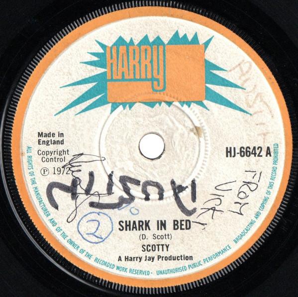 

7inch Record SCOTTY / BONGO HERMAN - Shark In Bed/African Breakfast HJ6642 Harry J Records 1972 UK Reggae, Ska & Dub Used