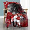 Arsenal Personalisierte Namensdecke Überwurf Personalisierte Decke Weich & Gemütlich Vielseitig für Heimdekoration Wohnzimmer Bettwäsche Stuhl Vier Jahreszeiten Mehrzweck