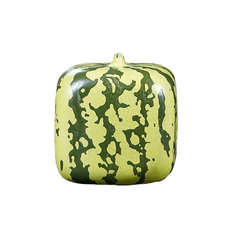 

Yixing Zisha Watermelon Tea Pet Aesthetic Exquisite Miniatures Tea Figurine Play Toys Tea Statue Ornaments Lid Stand Craft Gift