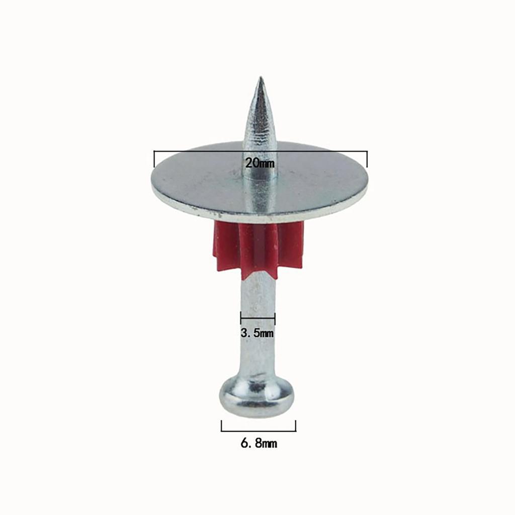 Fastener Pin with Washer Robust Fastener Washer Steel Nail Kit for Ceiling Cement Wall Concrete