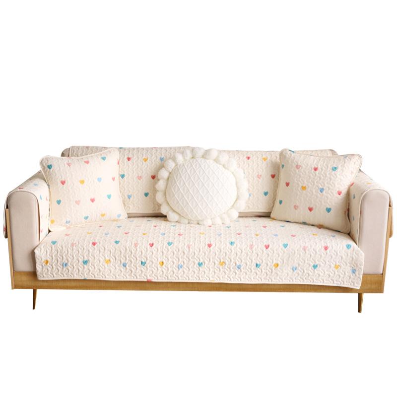 Xiaotiantian Kleine Frische Sofakissen Baumwollstoff Rutschfeste Sofabezugskissen für Alle Jahreszeiten