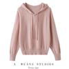 2026 Le Ka Sha Women's Long Sleeve Cashmere Knit Hoodie Sweater, Slim Fit Versatile Base Layer Pullover