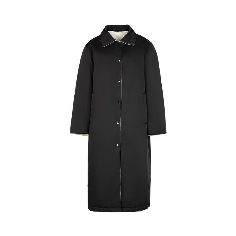 

LESS Women s Loose Fit Long Lapel Down Jacket S