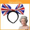British Union Jack Bow Tie Headband Hairband For Platinum Jubilee Celebrations Unisex