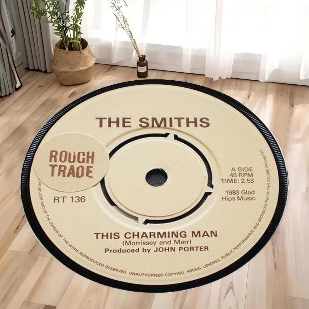 

Retro P-S VHS Horror Game Round Rug for Living Room Sofa Decor Man s Cave Bedroom Bedside Area Rug Swivel Chair Floor Mat 40X40CM