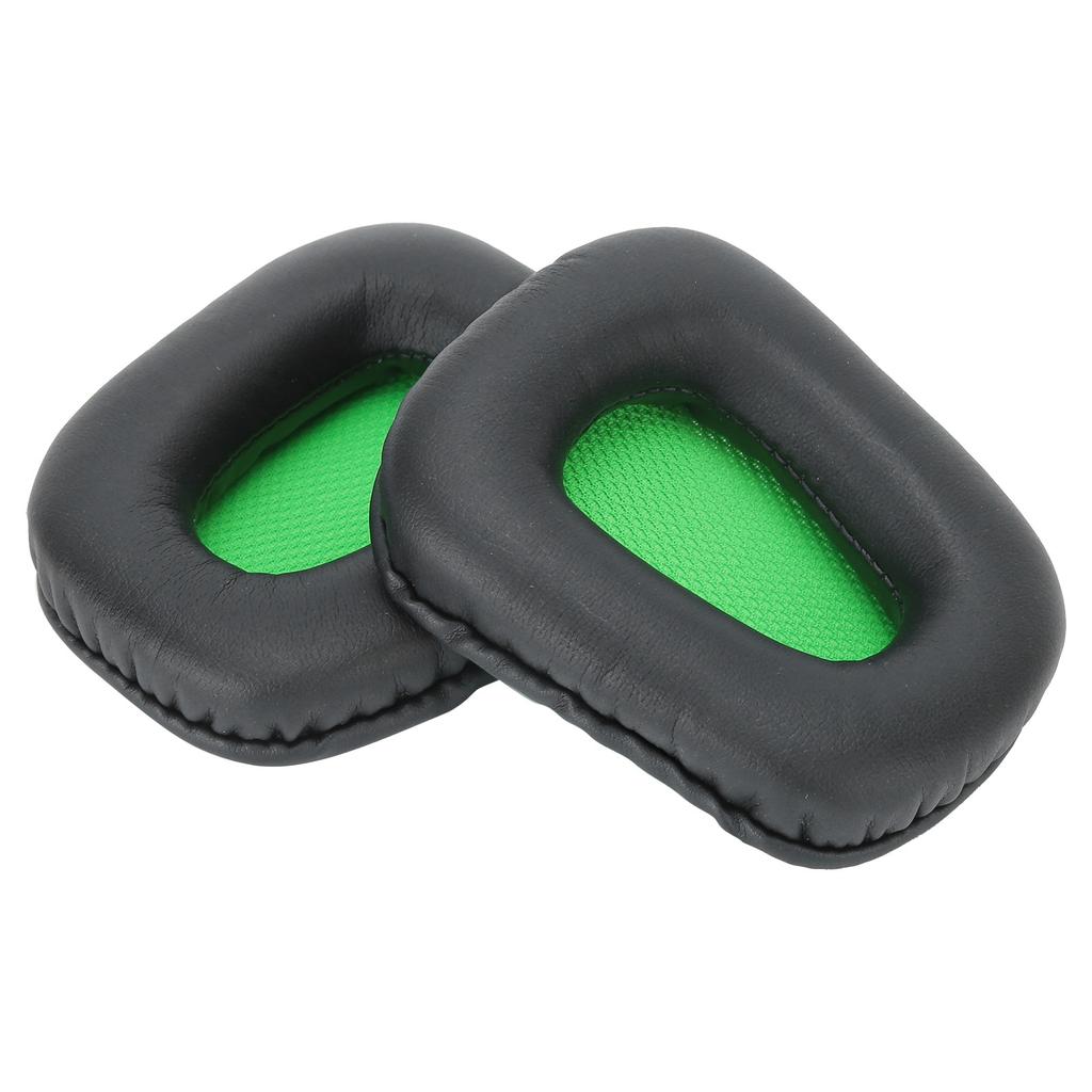 2pcs Headset Earpad Foam Cover Cushion Green and Black Replacement for Razer Electra 7.1 2.2