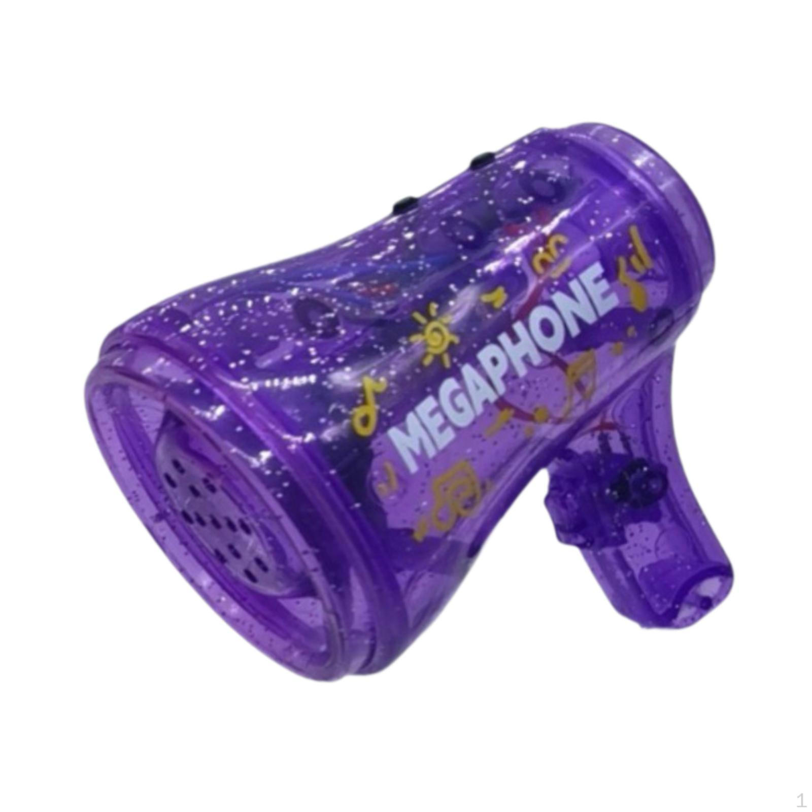 

Компактный брелок-динамик Игрушка-мегафон для детей 3-8 лет фиолетовый