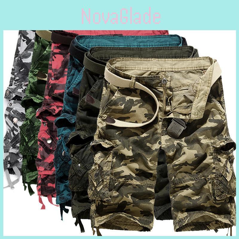 Premium Quality Men Sport Camouflage Cargo Shorts With Military Combat Design