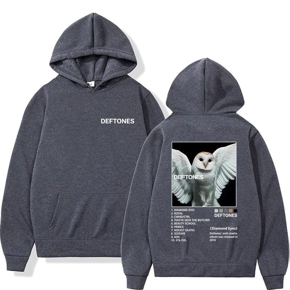 Rock Band Deftones Diamond Eyes Print Hoodie Men Women Alternative Heavy Metal Streetwear Male Casual Oversized Hoodies