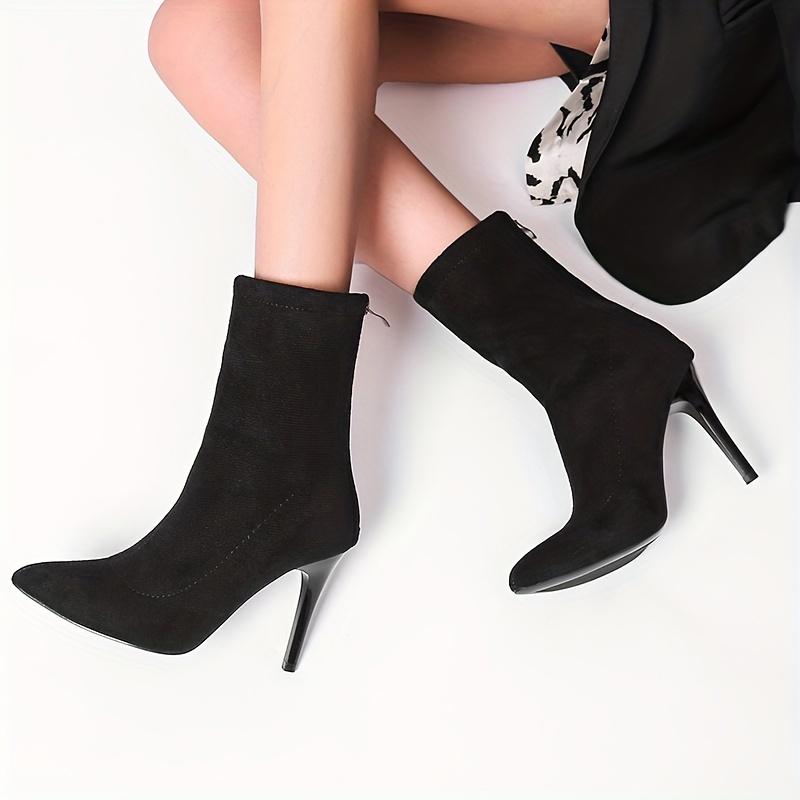 Fashion Ankle Boots for Women Pointed Toe Dress Fashion Shoes High Heels Sexy Luxury Pumps 2025 Winter Elegant Chelsea Boots Femme Shoes