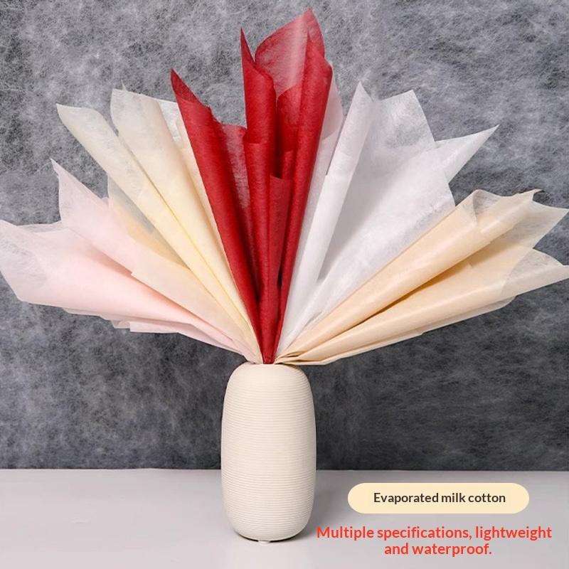 38 Sheets Soft Milk Cotton Lining Paper Flower Wrapping Paper Flower Shop Floral Bouquet Paper For Florist Bouquet Wedding