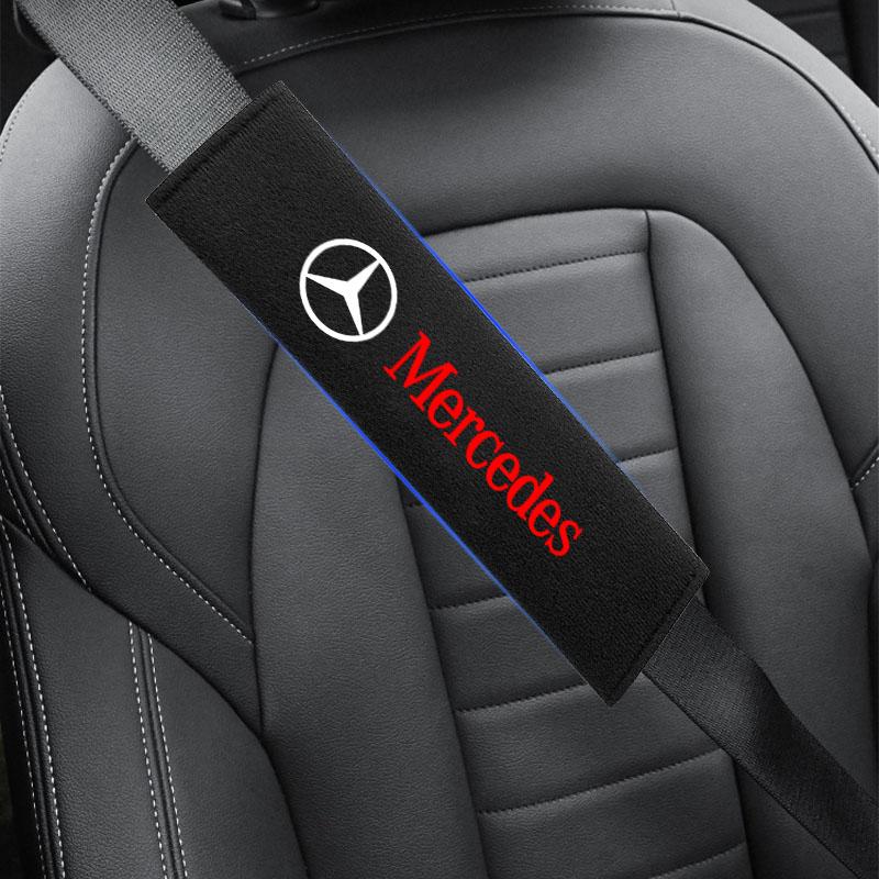 2 ks Chránič ramenního pásu autosedačky Podložka Ochranný kryt Auto Příslušenství Pro Mercedes-Benz CLS GLC GLK W211 W221 W220 W163 W164 W203 W204 Třída A B C E S SLK