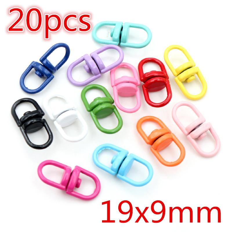 New Colors Mixed Alloy Open Rings Lobster Clasp Hooks DIY Keychain Jewelry Making Findings Supplies Accessories