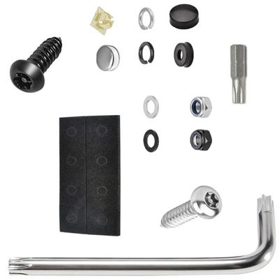 Heavy Duty Rustproof Car License Plate Fastener Set Complete Installation Kit With Mounting Tool For American Vehicles