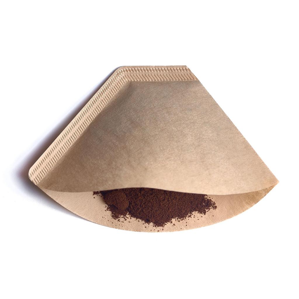 PATIKIL 200-Piece Brown Paper Cone Filters, 125 X 50 X 80 Mm, Disposable for Pour-Over Drip Brewing, Suitable for Cafes, Offices, and Home Use,