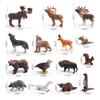 Wild Animal Simulation Set: Reindeer, Brown Bear, Antelope, Beaver, Squirrel, Gray Wolf - Children's Cognitive Ornament