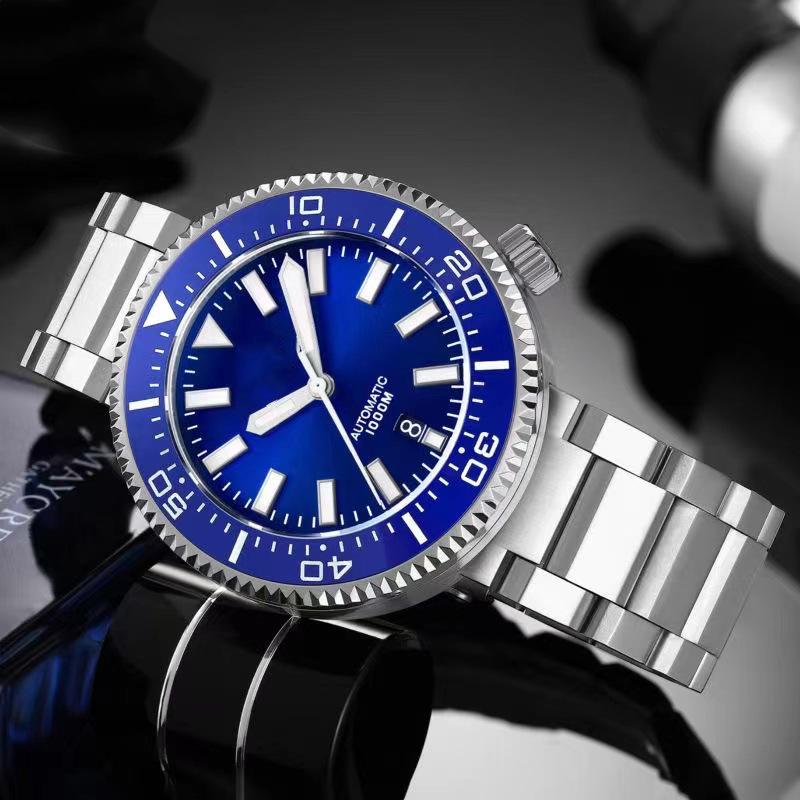 Men's Stainless Steel Automatic Waterproof Sport Watch with Luminous Dial - Fashion Business Brand.
