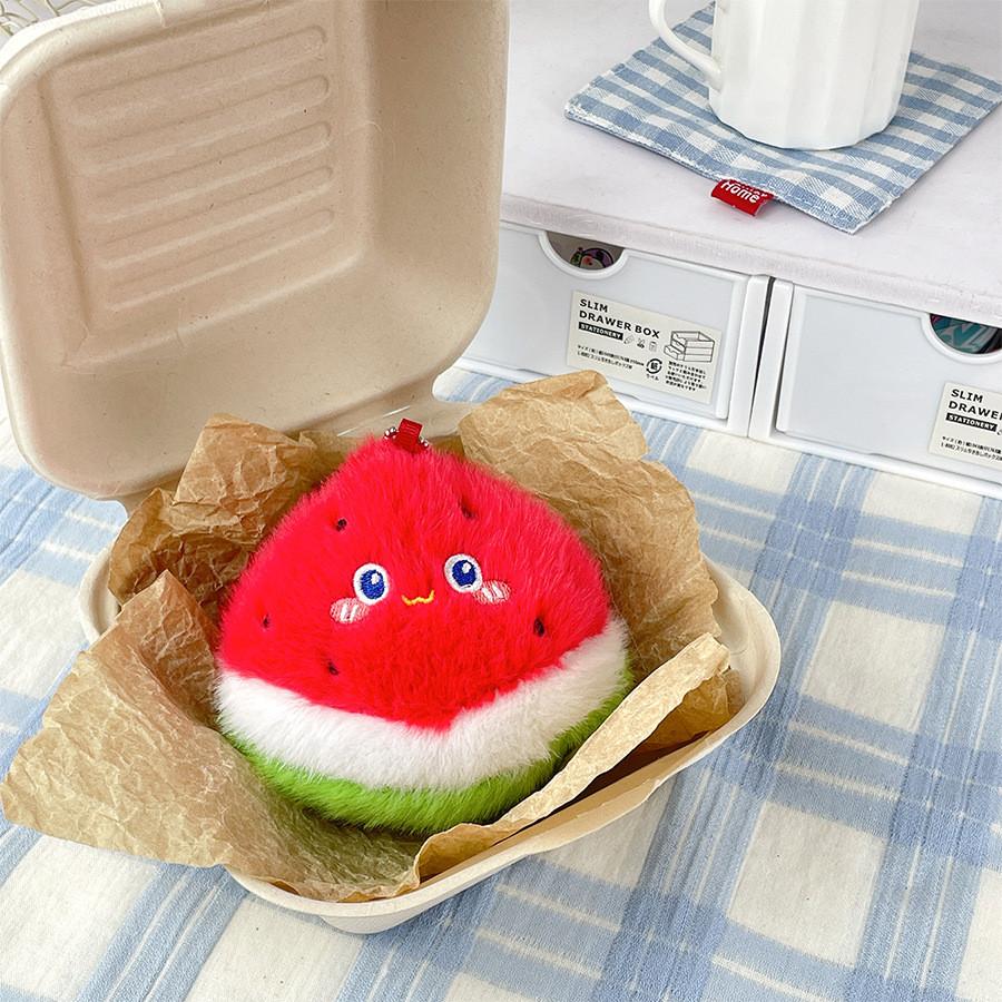 Fruit Plush Vegetable Toy Pineapple Durian Key Chain Pendant Decoration Gift