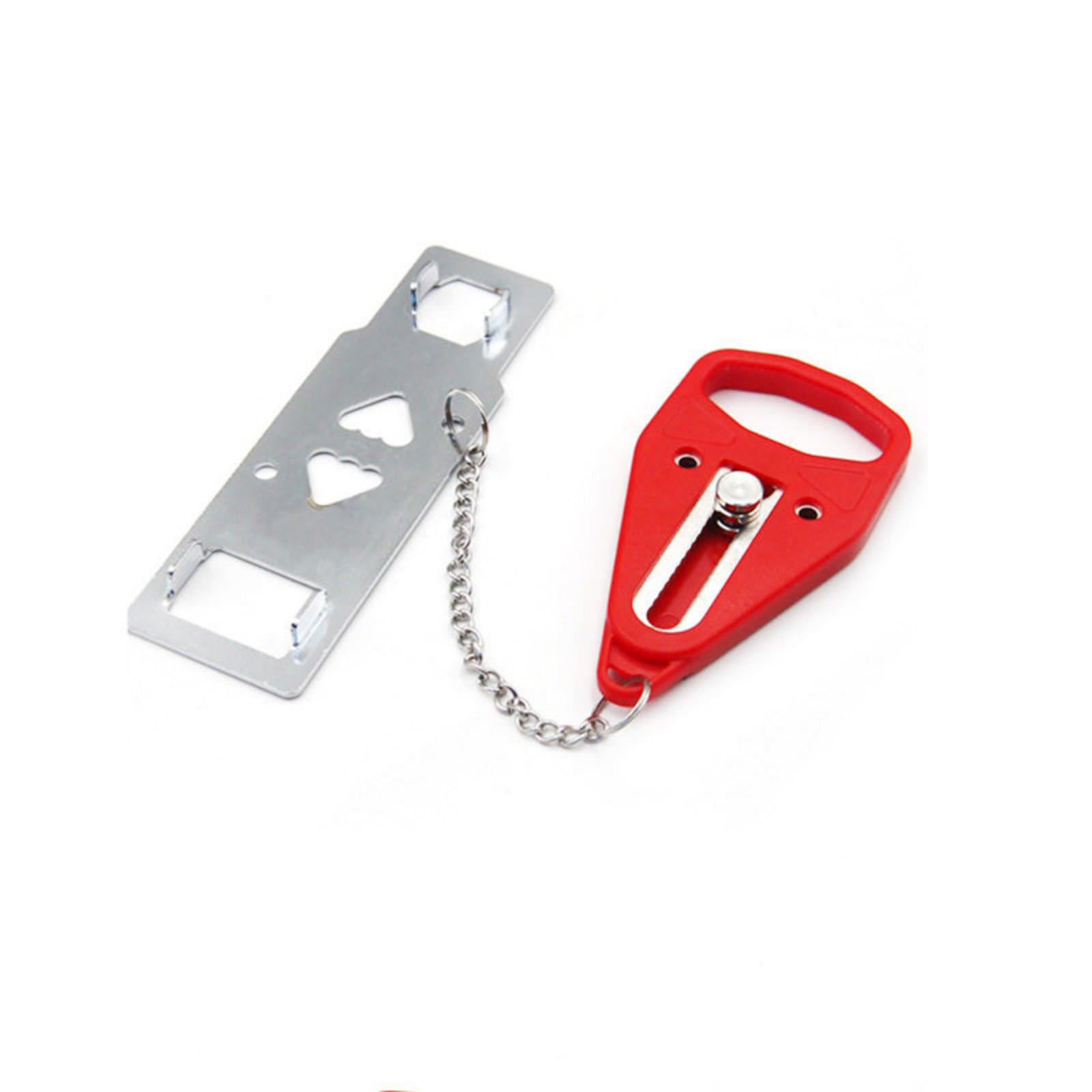 

Portable Travel Door Locks, Portable Door Blockers, Door Stall Plugs, Theft Locks, Travel Locks One Size червоний