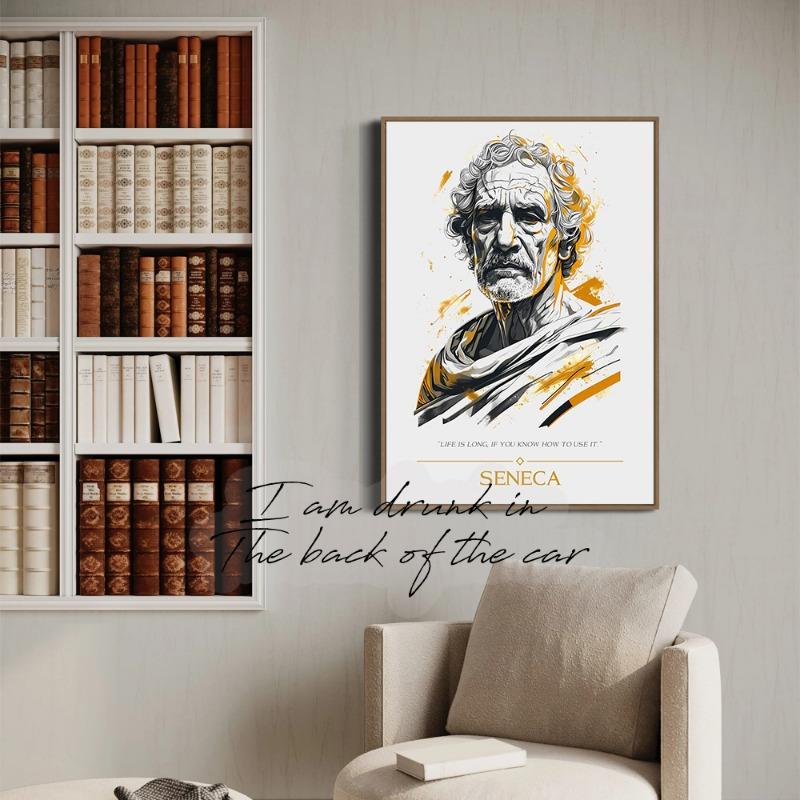 Stoische Philosophie Zitate Poster Leinwanddruck Marcus Aurelius Seneca Philosophie Wandkunst Dekor Altgriechische Stoische Zitate Dekor