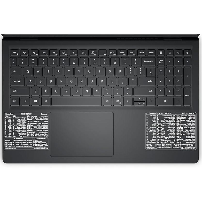 SYNERLOGIC Windows + Word/Excel (для Windows) Краткое справочное руководство Наклейки с горячими клавишами, Винил без остатка (Прозрачный/Маленький/Комбо) 1 белый