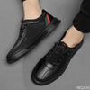 Fashion New Mens Breathable Shoes Soft Soled Trendy Leather Shoes Fashion Versatile Male Shoe Casual Comfort Nonslip Shoes Homme Zapatos