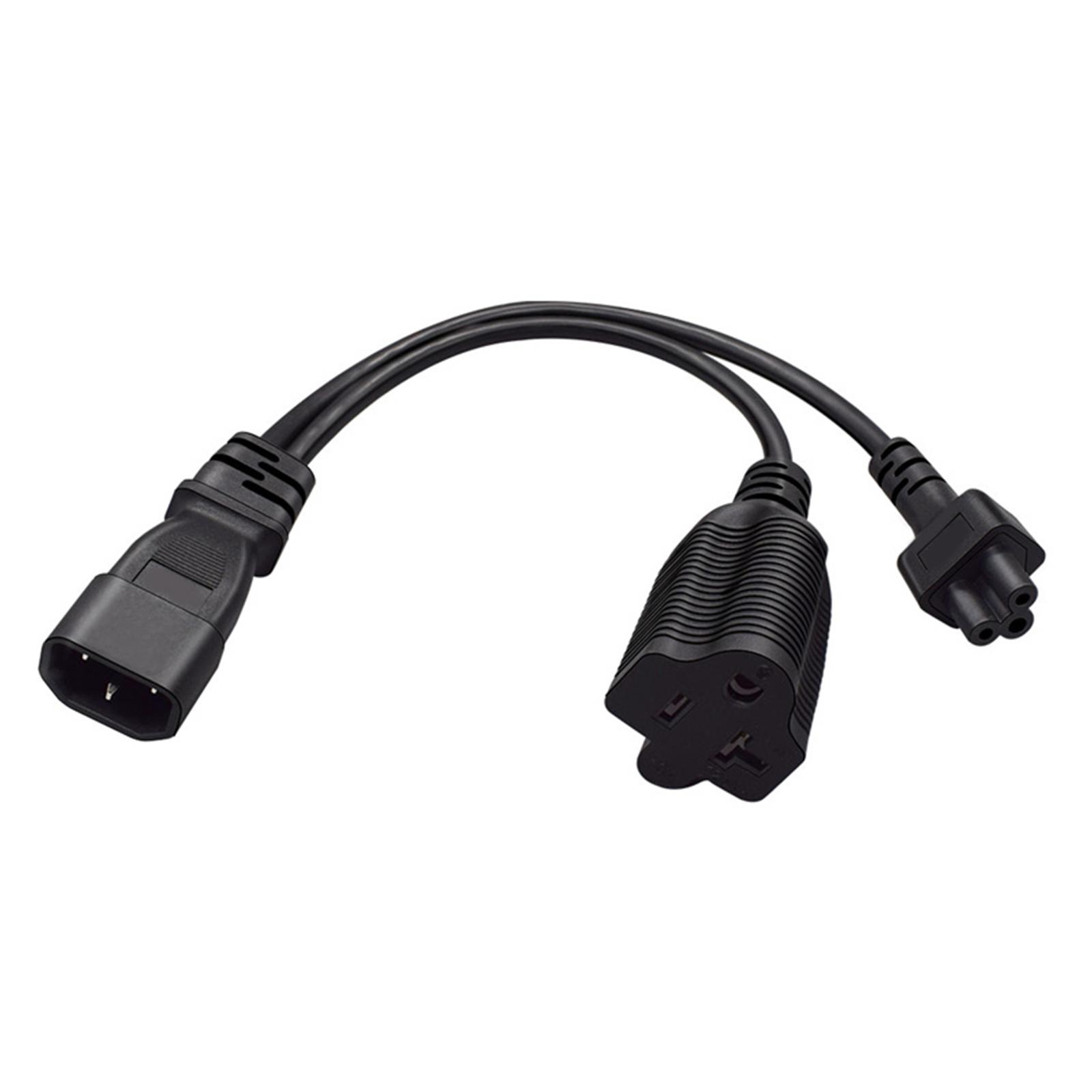 

Y-образный разветвитель шнура питания вилка IEC320 C14 3-контактный шнур питания вилка адаптер питания C14 на C5 + гнездо 5-20R