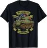 US Army M4 Sherman Panzer Grafik Rundhals Kurzarm, Herren Sommer Lässig Streetwear T-Shirt