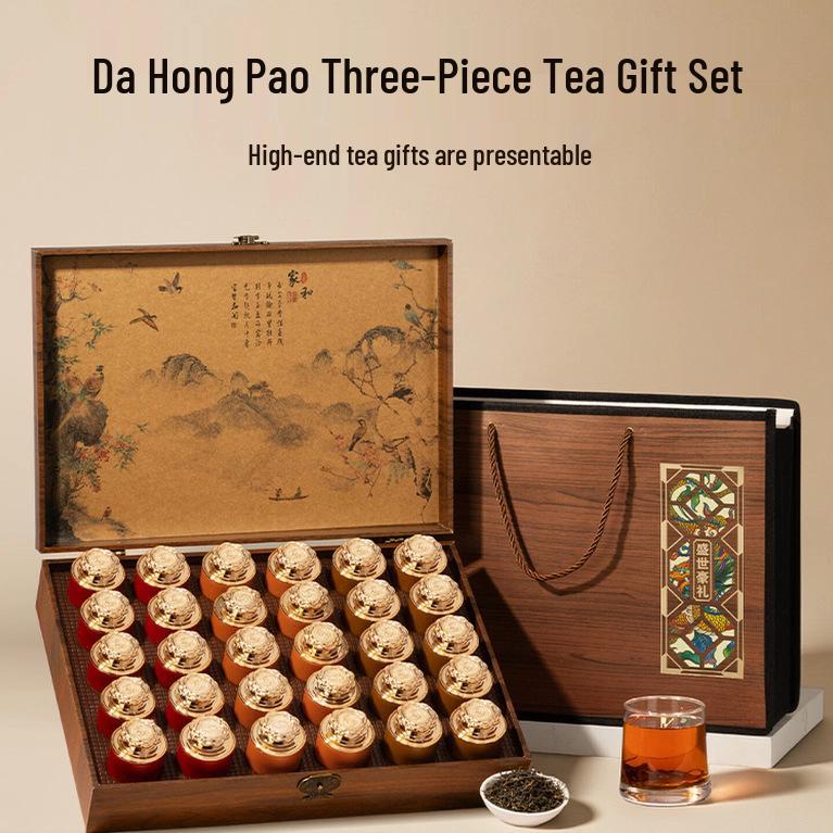 Premium Tea Gift Box: Oolong, Black, Pu-erh & Jasmine - A Thousand Li of Rivers and Mountains Collection