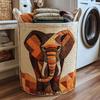 Quilted Laundry Basket Large Capacity with Handles Organizer Foldable Soft Storage Box for Nursery Bedroom Laundry Room