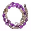 Natural Green Rutile Quartz Amethyst Gemstone Smooth Beads Necklace 17" UB-3050 UB-3050