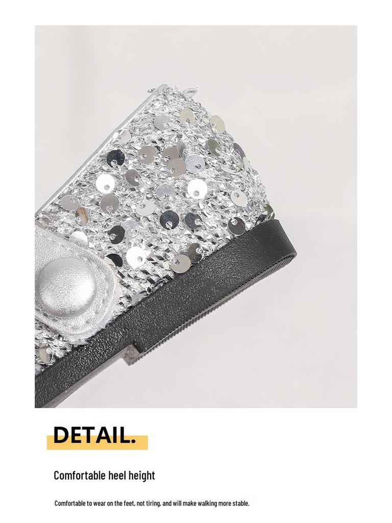 Children's Leather Shoes - New Spring/Autumn Styles: Cute Princess Sparkly Shoes with Soft-Soled Velcro for Babies