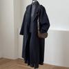 Women's Mid-Length Double-Sided Cashmere Coat - 2026 Autumn/Winter Korean Style, Loose Fit, Lazy Chic Wool Coat.