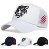 Unisex Tiger Embroidery Baseball Net Caps Spring Summer Outdoor Sunscreen Hat Adjustable Casual Trucker Hats