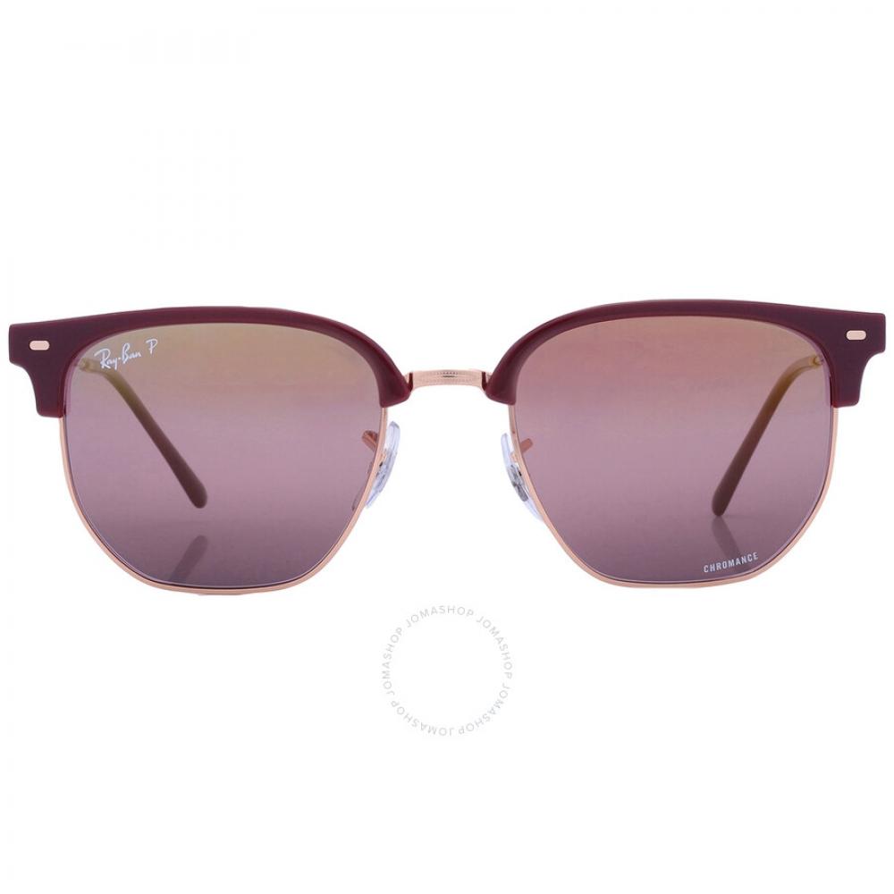 

Солнцезащитные очки Ray Ban New Clubmaster поляризованные винные унисекс RB4416 6654G9 53