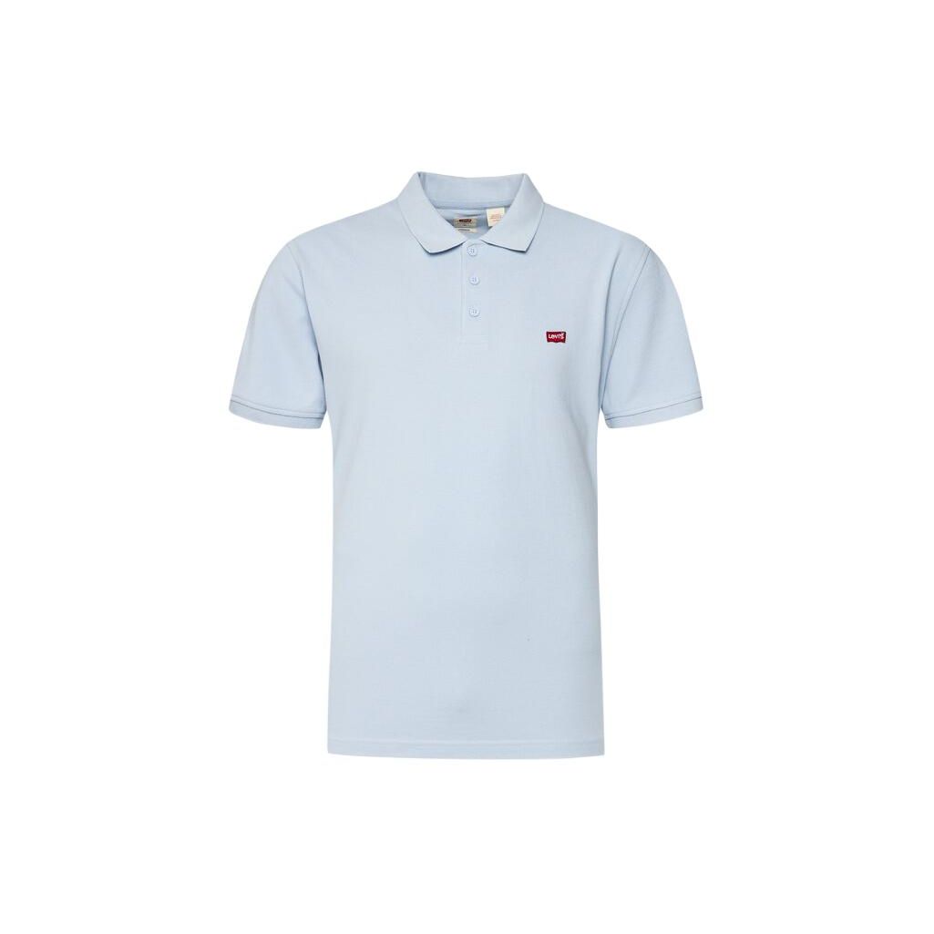 

Levis Однотонная Простая Удобная Футболка-поло с коротким рукавом Мужские топы Синяя 35883-0162 L