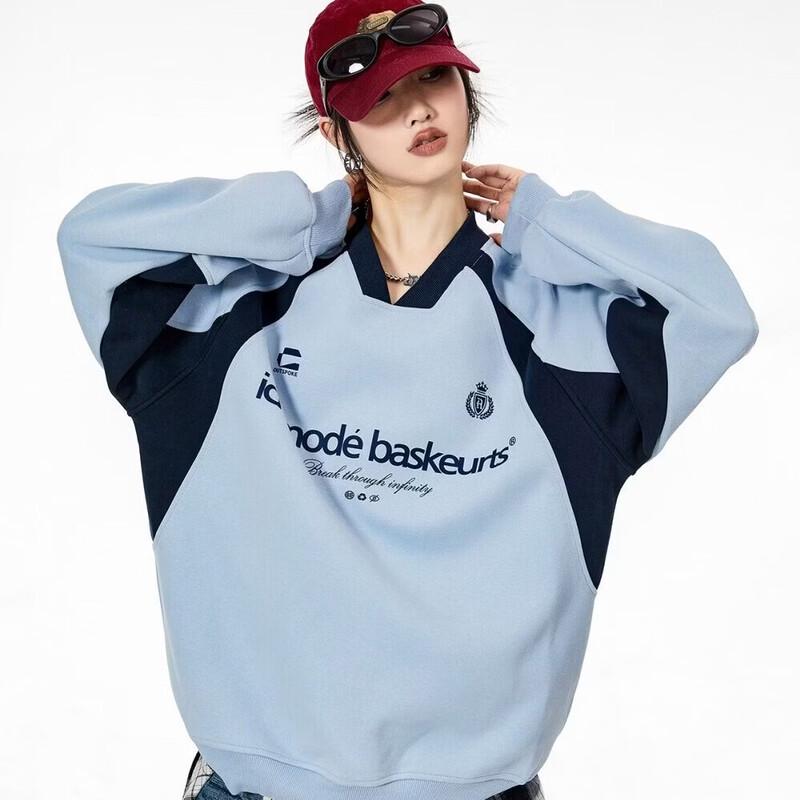 

ICH MODE Women s V-neck Raglan Sleeve Sweatshirt S