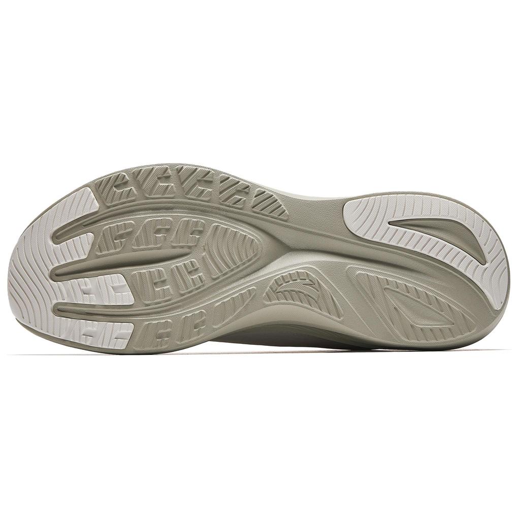 Anta Basic Running Comfortable Non-Slip Wear-Resistant Breathable Lightweight Low-Top Casual Running Shoes Men Sneaker Beige 912515514-1