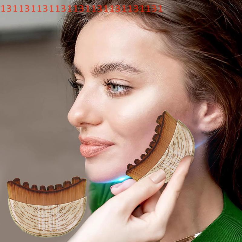 Portable Lymphatic Contour Face Brush Multi-function Chin Reduce Puffiness Lymphatic Drainage Face Brushs Facial Sculpting Tool