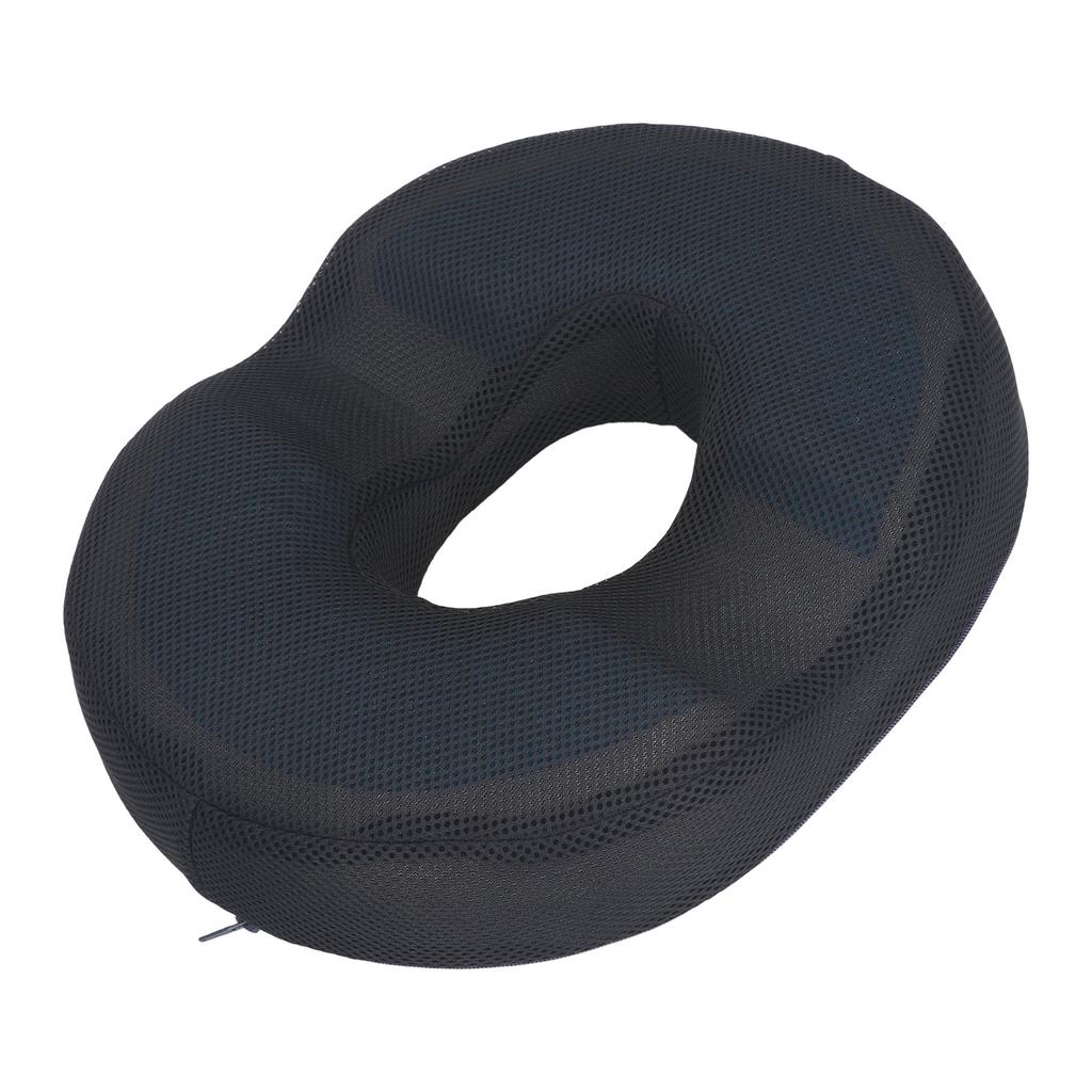 Donut Gel Cushion Pad Ease Discomfort Ergonomic Prostate Surgery Recovery Cushion for Tailbone Black 2U