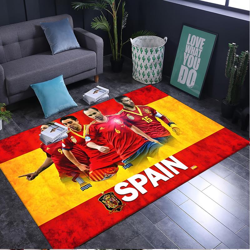 1PC Rug Spain Flag Map Art Carpet, Chair Rug,Area Rug for Office Bedroom Living Rooms Bedroom, Doormat Decor Christmas Fan Gifts