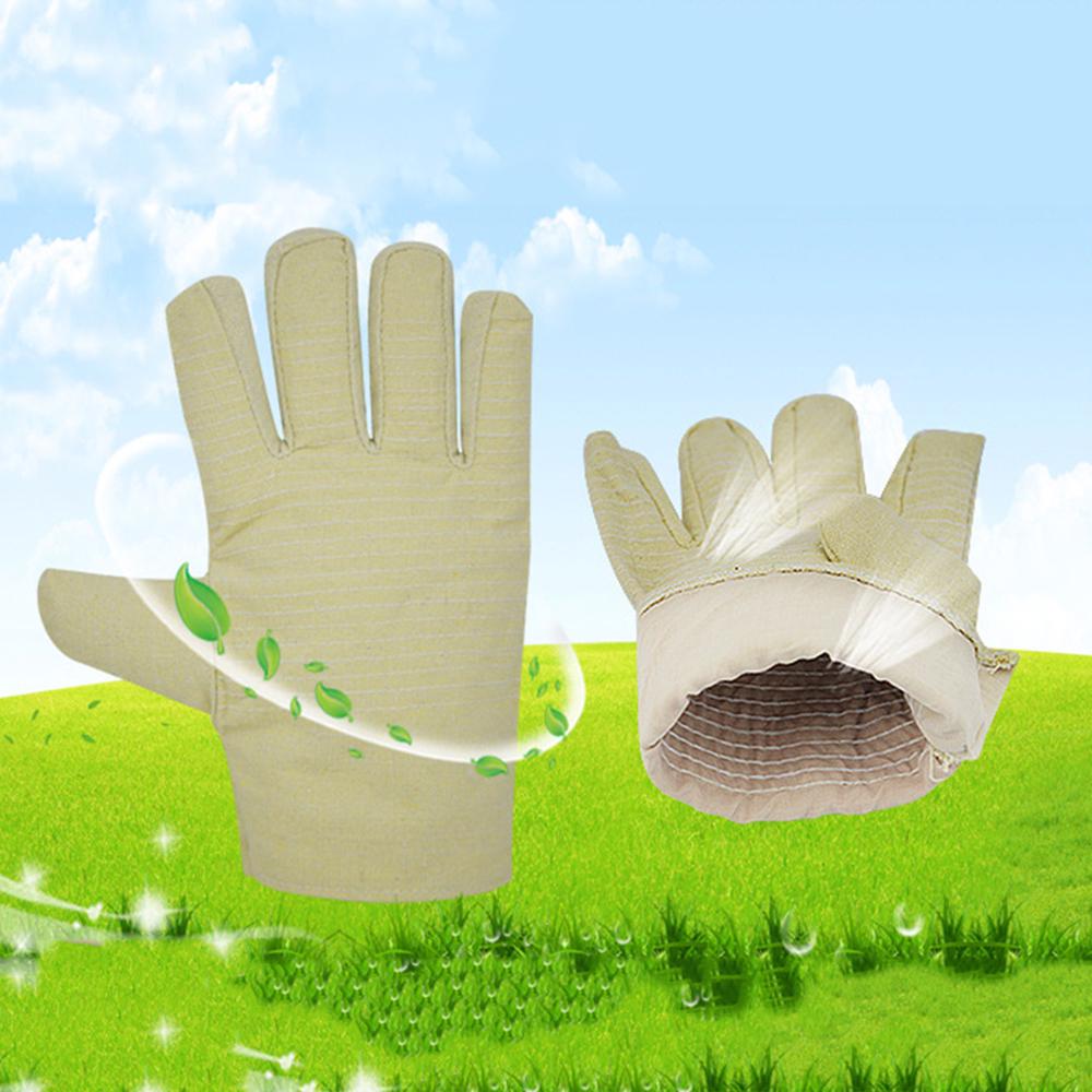 Canvas Gloves Thick Double-layer Protective Gloves Wear-resistant Anti-skid Work Gloves Mechanical
