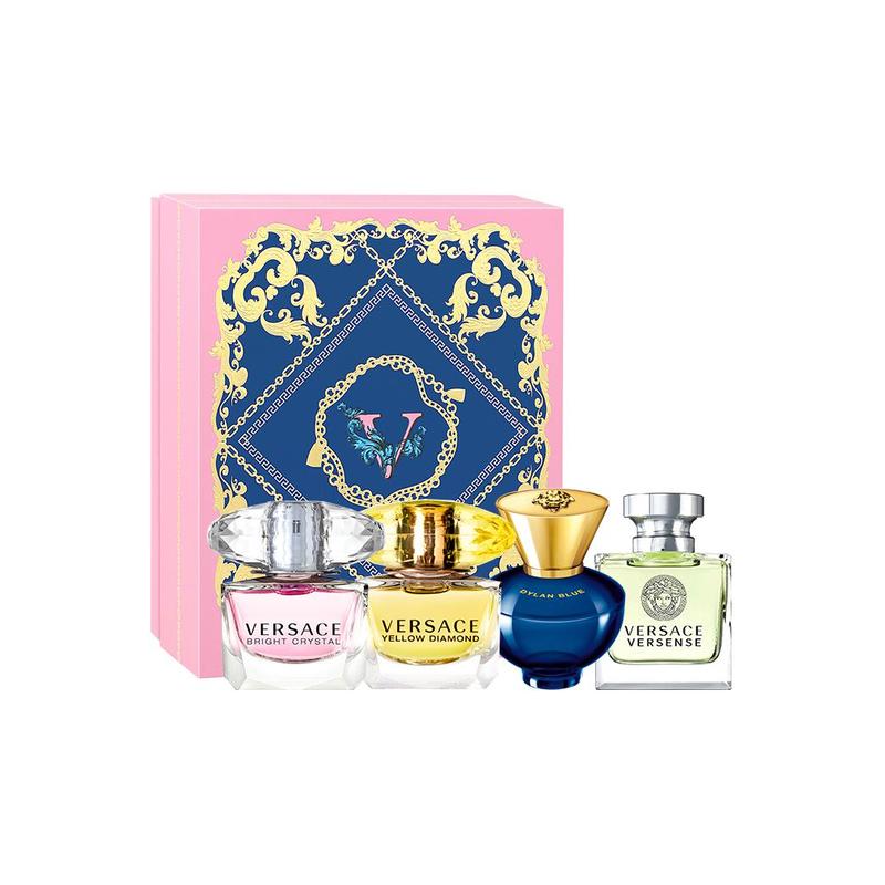 Versace Pink Crystal Diamond Perfume Sample Set EDP Eau de Toilette EDT 13472474 10-Crystal Diamond+Heartbeat+Gold Diamond+Dylan 5ml*4