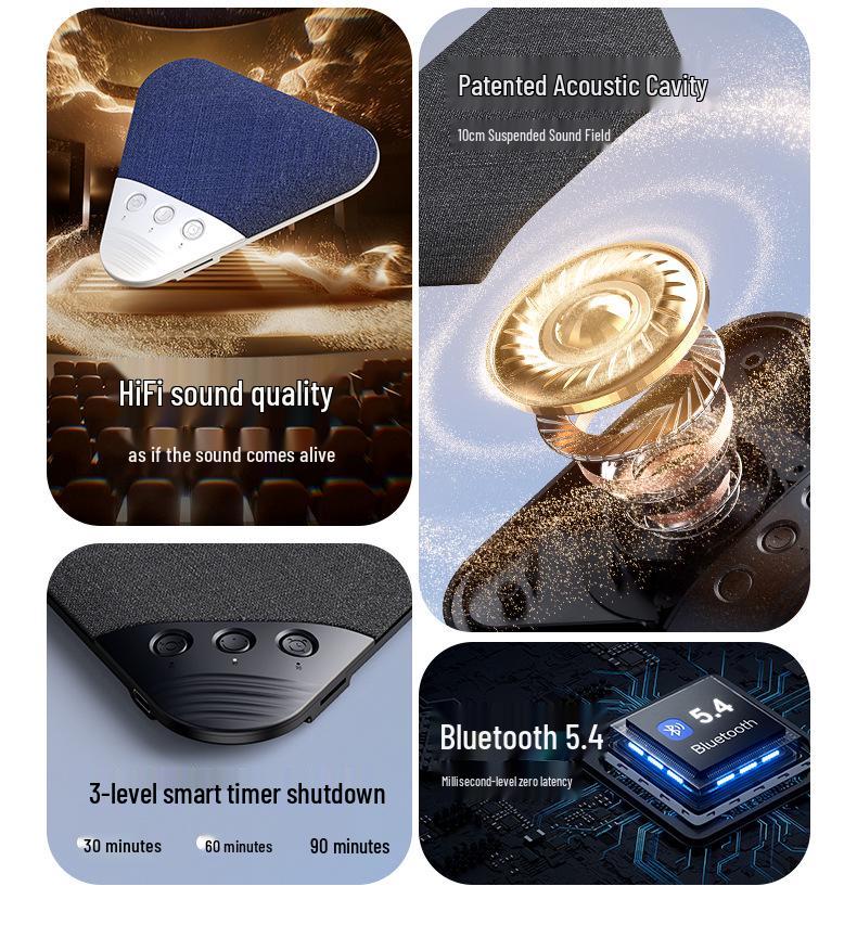 White Noise Bluetooth Pillow Speaker - Good Sound Quality Bedside Sleep Speaker