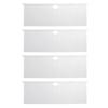 4 Pack Clear Acrylic Floating Shelves Wall Mounted Shelf for Anime Ornament Cosmetics Bathroom Livin